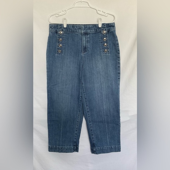 Talbots Blue Ankle Cropped Jeans - Picture 2 of 8